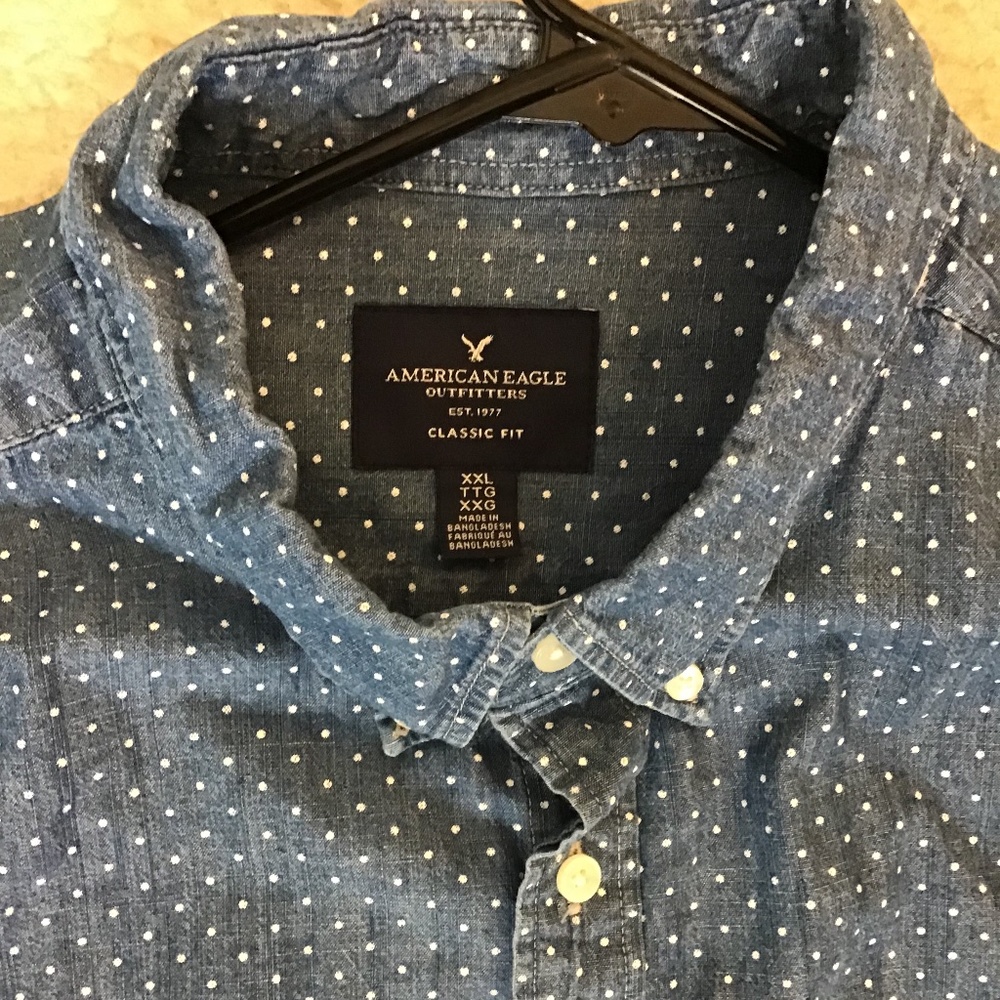 AMERICAN EAGLE SHIRT MEN’S XXL - Picture 2 of 4
